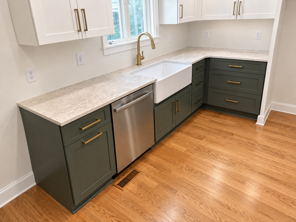 Custom quartz countertops fabricated and installed in Maryland